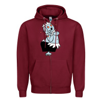 Burgundy The Jetsons funny robot cartoon Zipper Hoodie - artisFamous