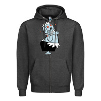 Charcoal Heather The Jetsons funny robot cartoon Zipper Hoodie - artisFamous