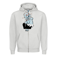 Dove Grey The Jetsons funny robot cartoon Zipper Hoodie - artisFamous