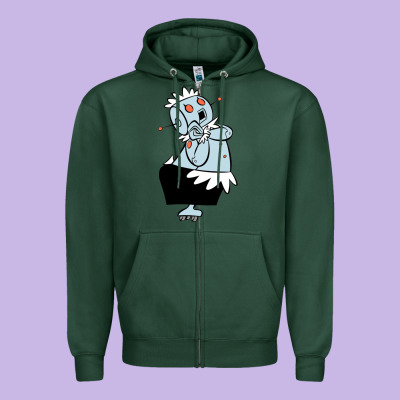 The Jetsons Funny Robot Cartoon Zipper Hoodie Designed By Artisfamous