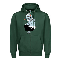 Sports Green The Jetsons funny robot cartoon Zipper Hoodie - artisFamous
