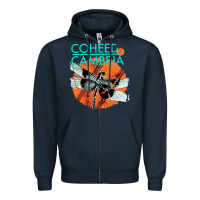 Navy coheed and cambria Zipper Hoodie - artisFamous