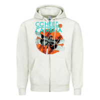 Oatmeal Heather coheed and cambria Zipper Hoodie - artisFamous