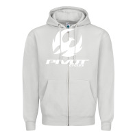 Dove Grey pivot cycles Zipper Hoodie - artisFamous