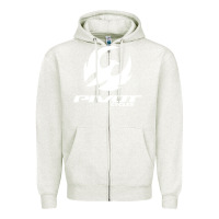 Oatmeal Heather pivot cycles Zipper Hoodie - artisFamous