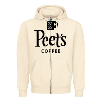 Sandshell Coffee Art Zipper Hoodie - artisFamous
