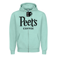 Seafoam Coffee Art Zipper Hoodie - artisFamous