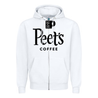 White Coffee Art Zipper Hoodie - artisFamous