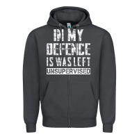Smoke in my defence i was left unsupervised Zipper Hoodie - artisFamous