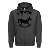 Charcoal Heather i rock funny Zipper Hoodie - artisFamous
