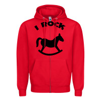 Red i rock funny Zipper Hoodie - artisFamous