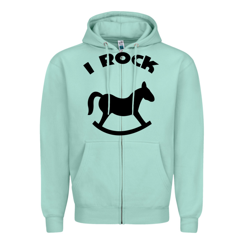 I Rock Funny Zipper Hoodie by artisFamous | Teevron