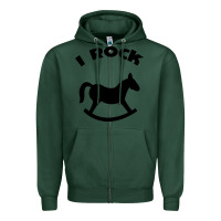 Sports Green i rock funny Zipper Hoodie - artisFamous
