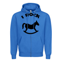 True Royal i rock funny Zipper Hoodie - artisFamous
