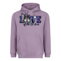 Lavender For The Love Of The Wolves Heavyweight Hoodie - RanaPortraitStore