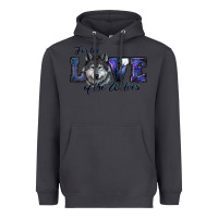 Smoke For The Love Of The Wolves Heavyweight Hoodie - RanaPortraitStore