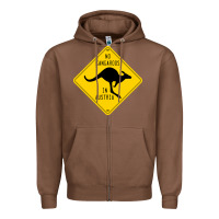Chestnut no kangaroos in austria Zipper Hoodie - artisFamous