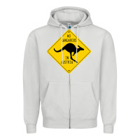Dove Grey no kangaroos in austria Zipper Hoodie - artisFamous