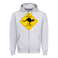 Heather Grey no kangaroos in austria Zipper Hoodie - artisFamous
