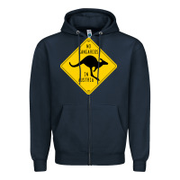 Navy no kangaroos in austria Zipper Hoodie - artisFamous
