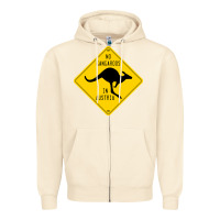 Sandshell no kangaroos in austria Zipper Hoodie - artisFamous