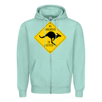 Seafoam no kangaroos in austria Zipper Hoodie - artisFamous