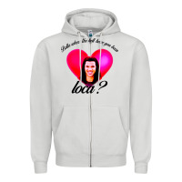 Dove Grey bella where the hell have you been loca Zipper Hoodie - artisFamous