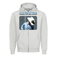Dove Grey bones owens Zipper Hoodie - artisFamous