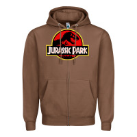 Chestnut jurassicc park cartoon Zipper Hoodie - artisFamous