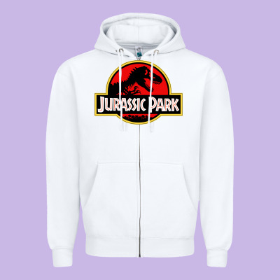 Jurassicc Park Cartoon Zipper Hoodie Designed By Artisfamous