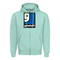 Seafoam Goodwill Zipper Hoodie - artisFamous