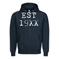 Navy MGK EST 19XX Zipper Hoodie - artisFamous