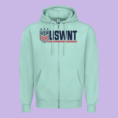 Uswnt Classic Zipper Hoodie Designed By Artisfamous