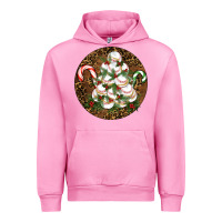 Fuchsia Pink Merry Christmas Baseball Urban Hoodie - RanaPortraitStore