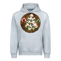 Heather Grey Merry Christmas Baseball Urban Hoodie - RanaPortraitStore