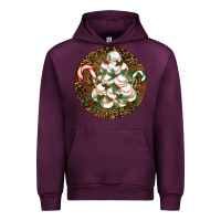 Mauve Wine Merry Christmas Baseball Urban Hoodie - RanaPortraitStore