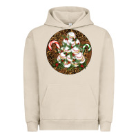 Pigment French Oak Merry Christmas Baseball Urban Hoodie - RanaPortraitStore