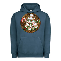 Pigment Midnight Navy Merry Christmas Baseball Urban Hoodie - RanaPortraitStore