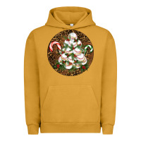 Pigment Peanut Butter Merry Christmas Baseball Urban Hoodie - RanaPortraitStore