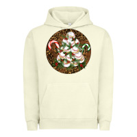 Pigment Pistachio Merry Christmas Baseball Urban Hoodie - RanaPortraitStore
