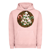 Pigment Salmon Merry Christmas Baseball Urban Hoodie - RanaPortraitStore