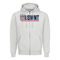 Dove Grey uswnt classic Zipper Hoodie - artisFamous