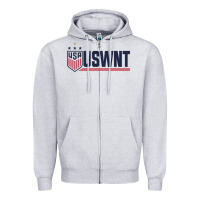 Heather Grey uswnt classic Zipper Hoodie - artisFamous