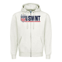 Oatmeal Heather uswnt classic Zipper Hoodie - artisFamous