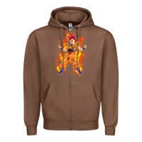 Chestnut goku super sayan Zipper Hoodie - artisFamous