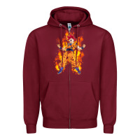 Burgundy goku super sayan Zipper Hoodie - artisFamous