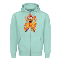 Seafoam goku super sayan Zipper Hoodie - artisFamous