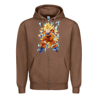Chestnut super saiyan Zipper Hoodie - artisFamous