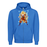 True Royal super saiyan Zipper Hoodie - artisFamous
