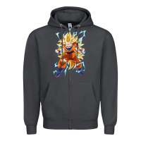 Smoke super saiyan Zipper Hoodie - artisFamous